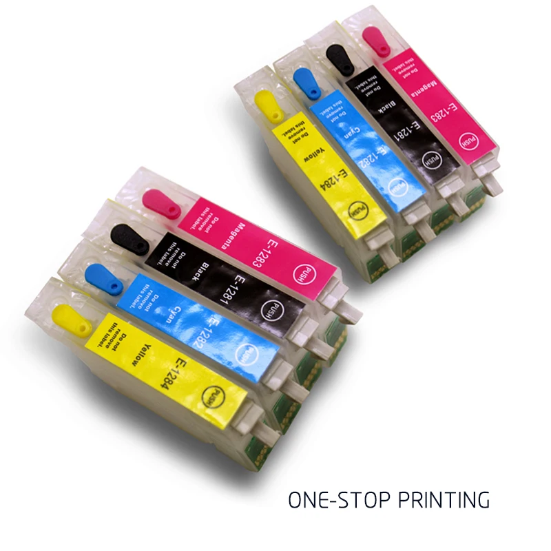 2 sets for Epson T1281 refillable ink cartridge For EPSON Stylus S22 SX125 SX130 SX230 SX235W SX420W SX425W SX430W 435W Printer
2 sets for Epson T1281 refillable ink cartridge For EPSON Stylus S22 SX125 SX130 SX230 SX235W SX420W SX425W SX430W 435W Printer