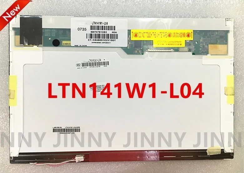 14.1 LCD SCREEN LP141WX3 LTN141W1-L04 B141EW04 B141EW02 1280*800 FOR NOTEBOOK LCD DISPLAY
14.1 LCD SCREEN LP141WX3 LTN141W1-L04 B141EW04 B141EW02 1280*800 FOR NOTEBOOK LCD DISPLAY