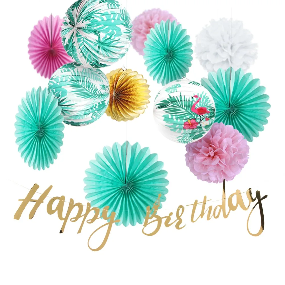 13pcs Mint Green Tropical Birthday Party Decoration Set Happy Birthday Banner Flamingo Palm Leaf Accordion Paper Lantern Kids
13pcs Mint Green Tropical Birthday Party Decoration Set Happy Birthday Banner Flamingo Palm Leaf Accordion Paper Lantern Kids