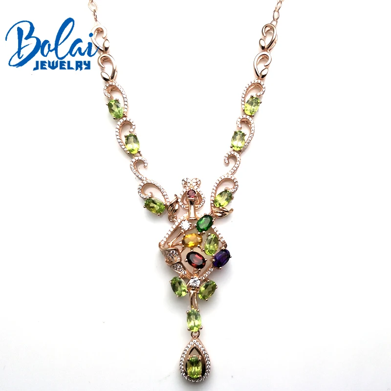 Bolaijewelry,luxury party necklace natural peridot/garnet/citrine/amethyst mix 925 silver sterling silver fine jewelry as gift
Bolaijewelry,luxury party necklace natural peridot/garnet/citrine/amethyst mix 925 silver sterling silver fine jewelry as gift