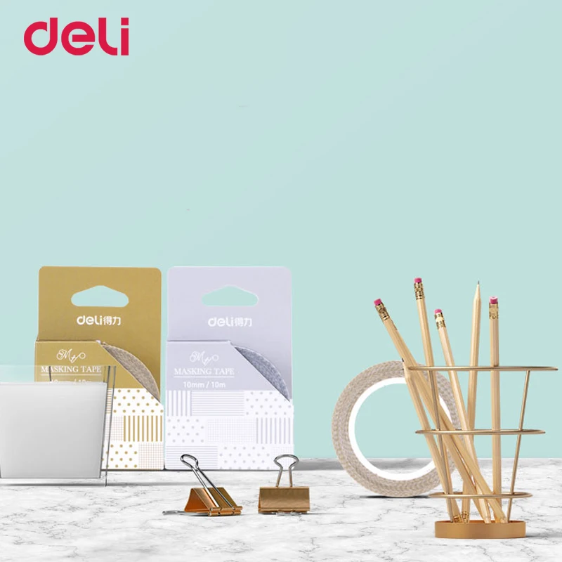 Deli 2pcs 10mm*10m Washi Masking Tapes Retro cute geometry pattern Decorative Adhesive Scrapbooking DIY Paper Japanese Sticker
Deli 2pcs 10mm*10m Washi Masking Tapes Retro cute geometry pattern Decorative Adhesive Scrapbooking DIY Paper Japanese Sticker
