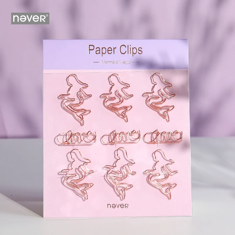 Never Mermaid Shaped Paper Clip Rose Gold Paper Clips Planner Bookmarks Paperclip Gift Stationery School & Office Supplies 9pcs
Never Mermaid Shaped Paper Clip Rose Gold Paper Clips Planner Bookmarks Paperclip Gift Stationery School & Office Supplies 9pcs