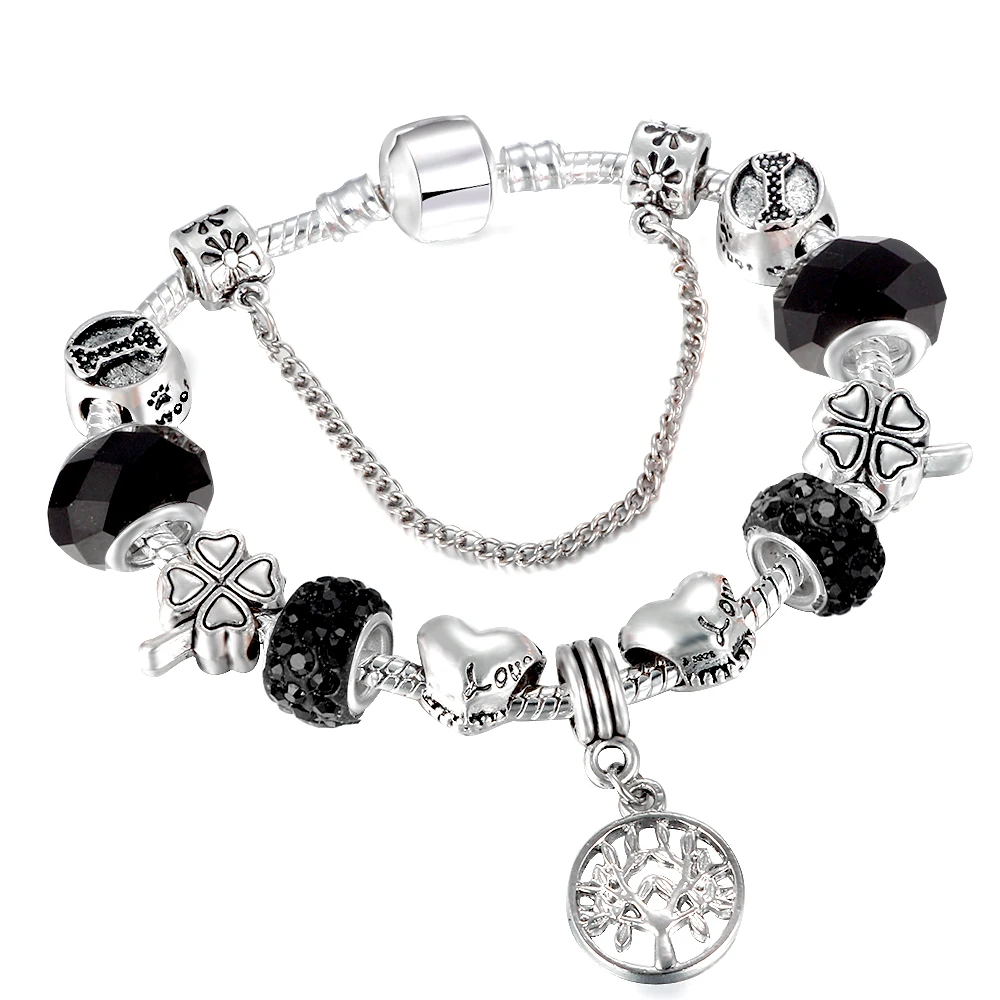 Cuteeco 2019 New Silver Plated Tree Of Life Charm Bracelet White Crystal Ball Beads Fits Brand Bracelet For Woman Jewelry
Cuteeco 2019 New Silver Plated Tree Of Life Charm Bracelet White Crystal Ball Beads Fits Brand Bracelet For Woman Jewelry