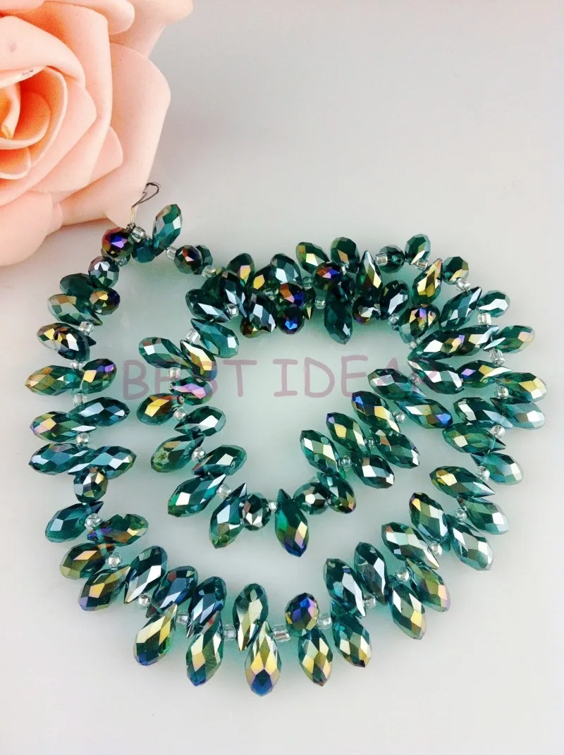 500pcs/lot 6x12mm Teardrop Beads Crystal Glass Beads Crystal beads Green Plated Color Free Shipping
500pcs/lot 6x12mm Teardrop Beads Crystal Glass Beads Crystal beads Green Plated Color Free Shipping