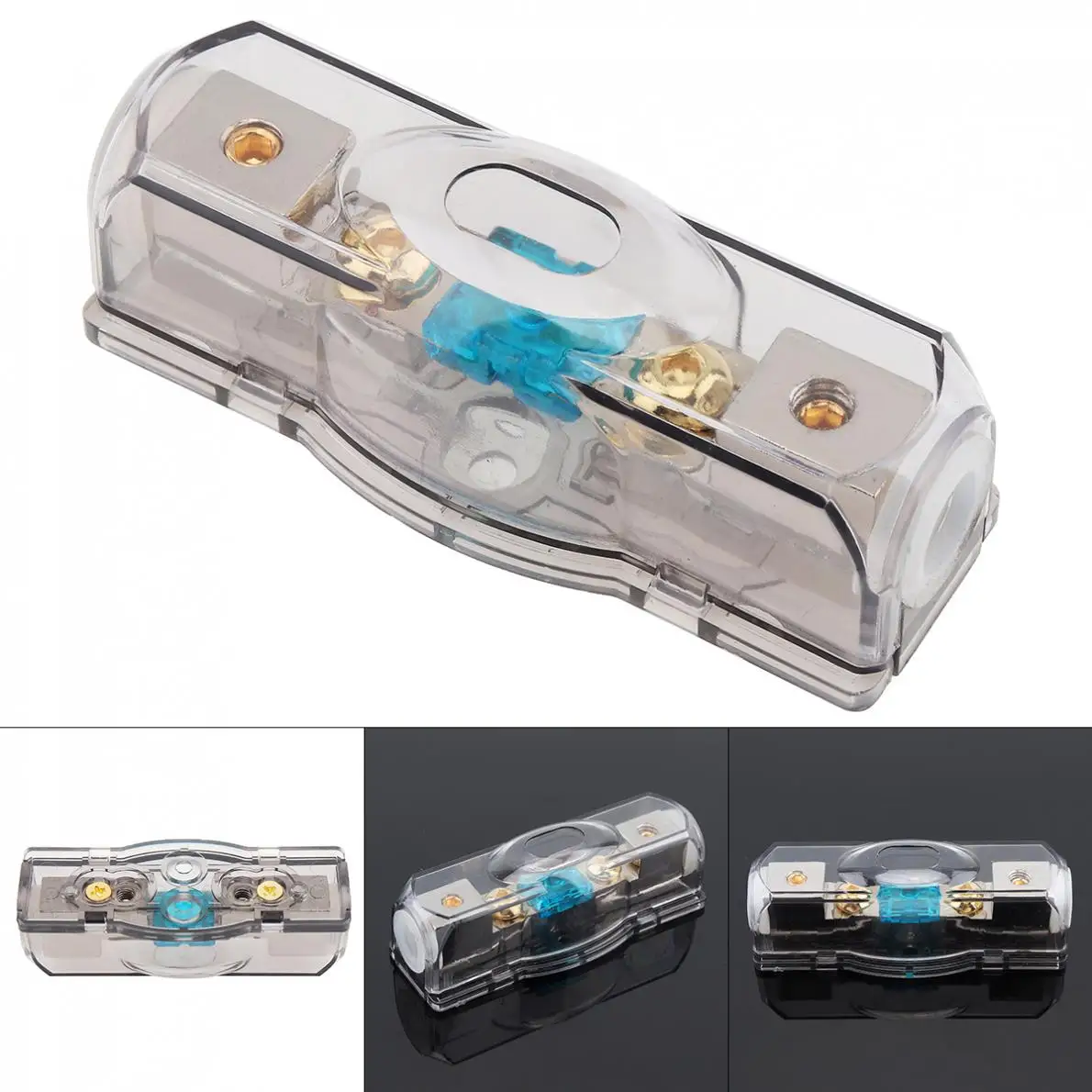 60A 12V прочный Медный позолоченный автомобильный стерео аудио держатель
