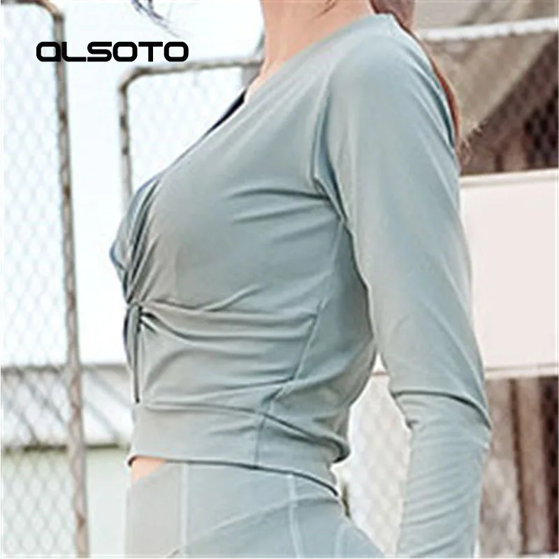 2020 Autumn New Women Solid Color Sports Top Woman Sexy V-neck Long Sleeve Fitness Yoga Training Breathable Slim Fit Tops
2020 Autumn New Women Solid Color Sports Top Woman Sexy V-neck Long Sleeve Fitness Yoga Training Breathable Slim Fit Tops