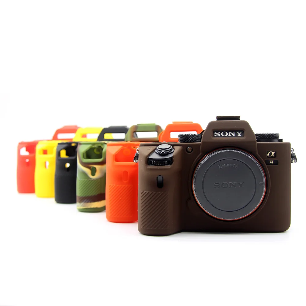 Чехол для корпуса камеры Sony A72 A7S2 A7R2 A73 A7R3 A9 Мягкий силиконовый чехол с гибкой