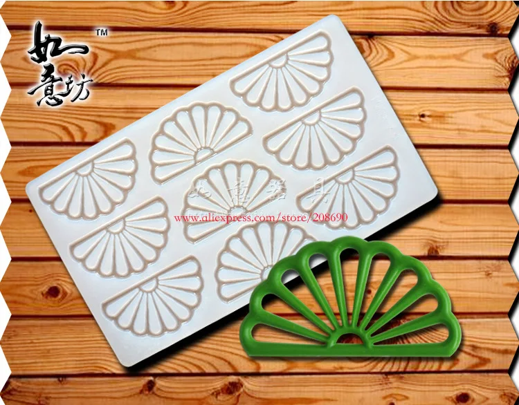 9cavity Hollow flower fan shape Silicone baking mold chocolate mold decorating for fondant cake cupcake tools
9cavity Hollow flower fan shape Silicone baking mold chocolate mold decorating for fondant cake cupcake tools