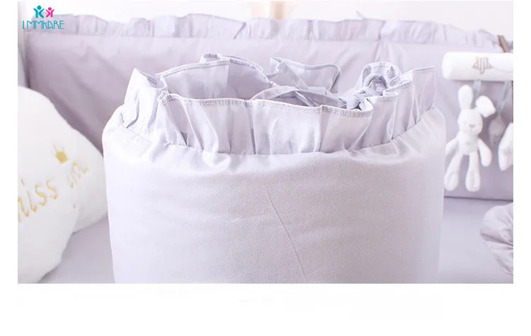 5pcs Cotton Grey Baby Bed Bumper Cot Anti-bumper Newborn Crib Liner Sets Safe Pad Babies Crib Bumpers Bed Cover for Boy and Girl
5pcs Cotton Grey Baby Bed Bumper Cot Anti-bumper Newborn Crib Liner Sets Safe Pad Babies Crib Bumpers Bed Cover for Boy and Girl