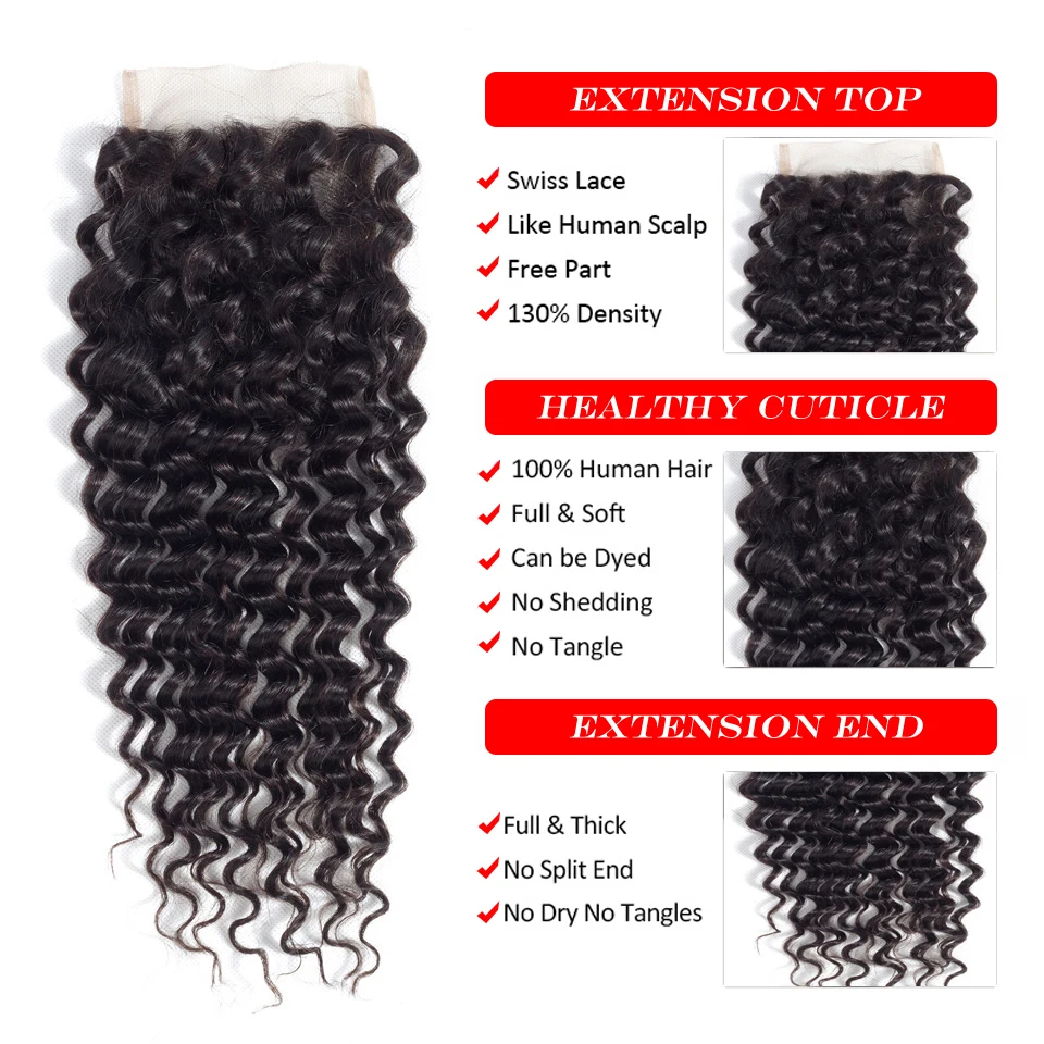 Sweetie Malaysian Hair Bundles With Closure 3 Bundle With Lace Closure Non Remy Human Hair Weave Deep Wave Bundles With Closure
Sweetie Malaysian Hair Bundles With Closure 3 Bundle With Lace Closure Non Remy Human Hair Weave Deep Wave Bundles With Closure