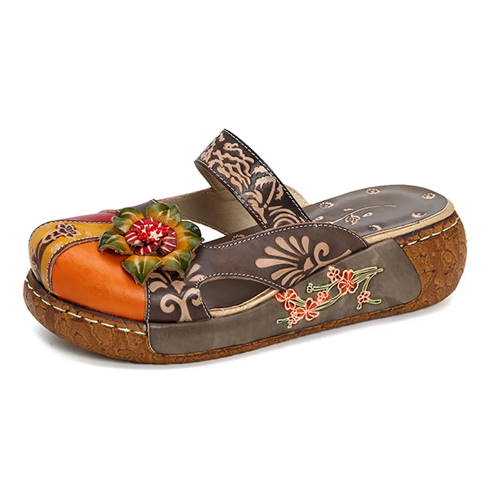 Women Summer Appliques Genuine Leather Sandals Ladies Round Toe Retro Shoes Woman Women Flower Bohemia Sandal Spring Fall
Women Summer Appliques Genuine Leather Sandals Ladies Round Toe Retro Shoes Woman Women Flower Bohemia Sandal Spring Fall