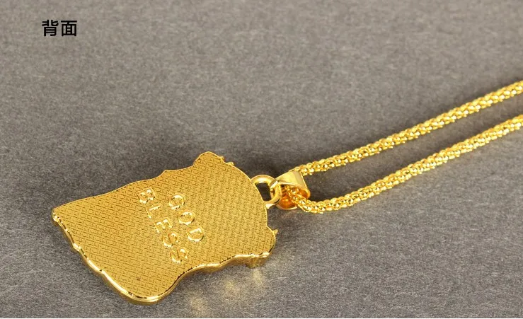 YSN1 мужское ювелирное изделие золотое покрытие Бог благословит Иисуса ожерелье