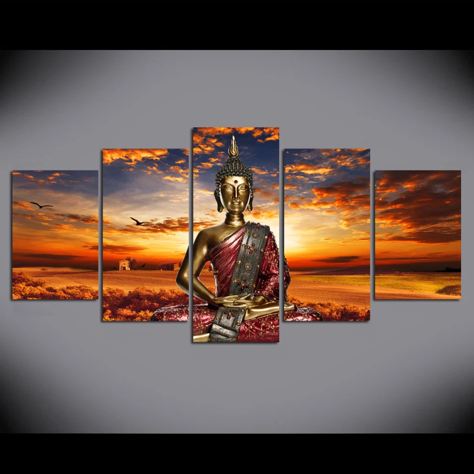 2019 5 Pieces No Frame Beautiful Sunsuet Buddha Oil Paintings Modern Buddha Wall Art Canvas Painting Wall Art
2019 5 Pieces No Frame Beautiful Sunsuet Buddha Oil Paintings Modern Buddha Wall Art Canvas Painting Wall Art