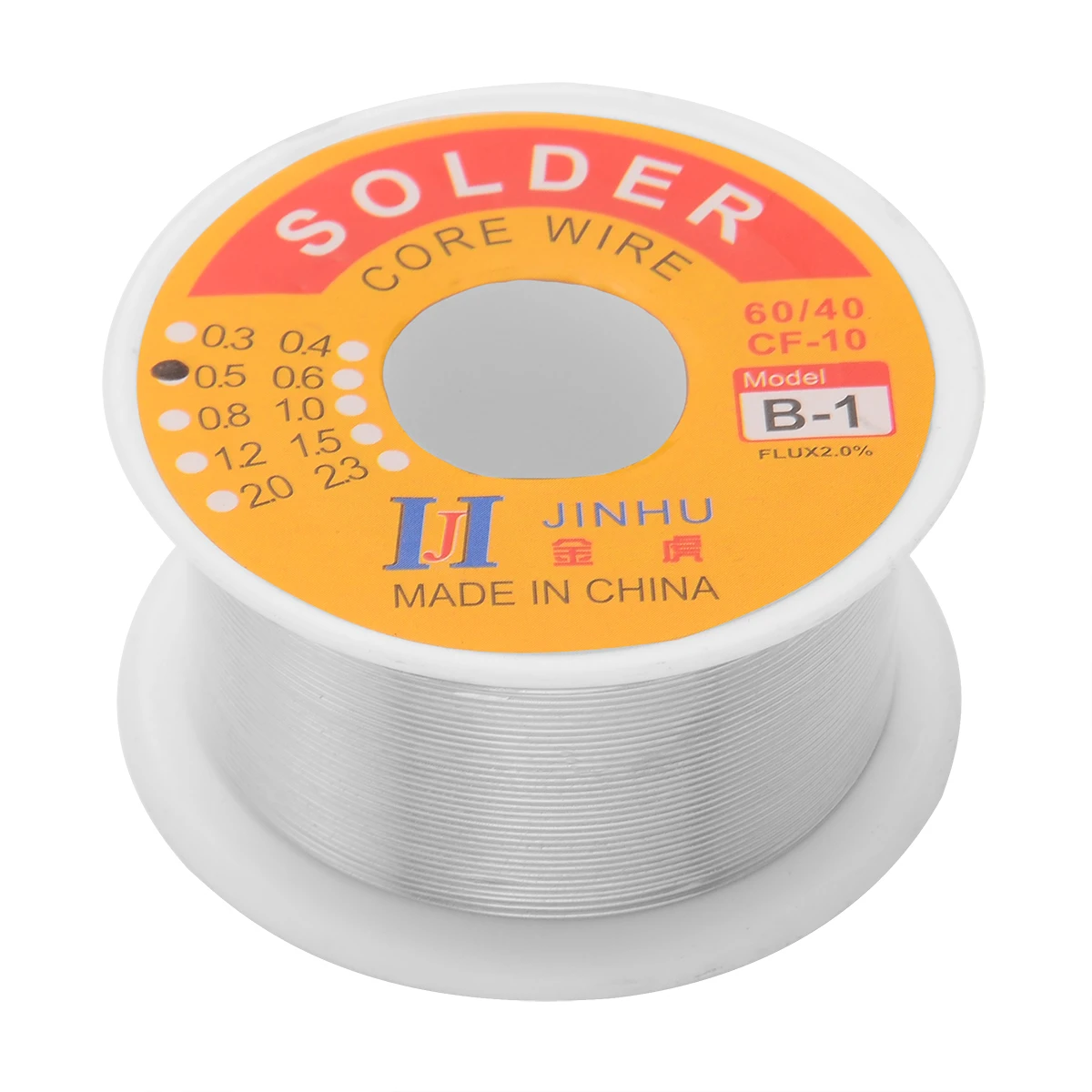 New 60/40 0.5mm 100g Rosin Core Welding Tin Lead Solder Iron Wire Reel 2% Flux Roll 55x28mm
New 60/40 0.5mm 100g Rosin Core Welding Tin Lead Solder Iron Wire Reel 2% Flux Roll 55x28mm