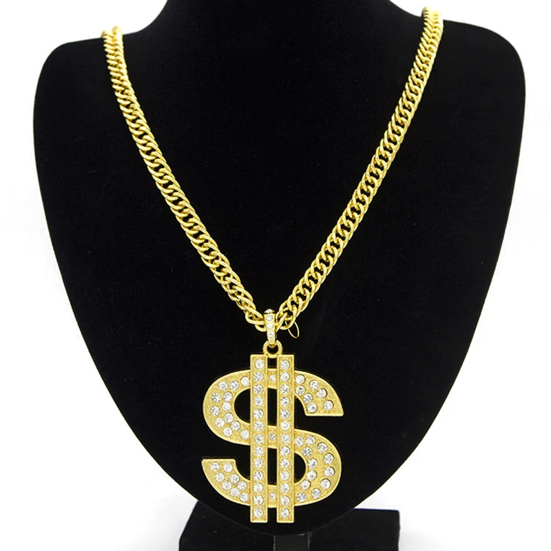 Hip Hop Jewelry Premium Electroplating Dollar USD Pendant Necklace Fashion Crystal Statement Necklace Men Valentine's Day Gift
Hip Hop Jewelry Premium Electroplating Dollar USD Pendant Necklace Fashion Crystal Statement Necklace Men Valentine's Day Gift