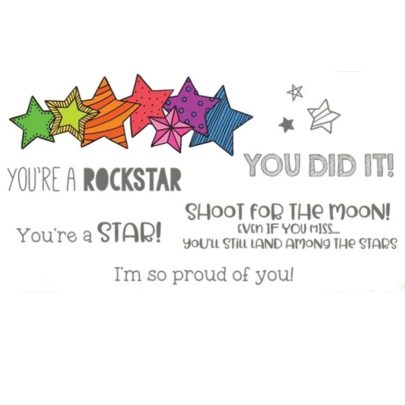 You're A Rockstar YOU DID IT Transparent Clear Silicone Stamp/For DIY Scrapbook/Holiday Album Decorative Card Making Clear Stamp
You're A Rockstar YOU DID IT Transparent Clear Silicone Stamp/For DIY Scrapbook/Holiday Album Decorative Card Making Clear Stamp