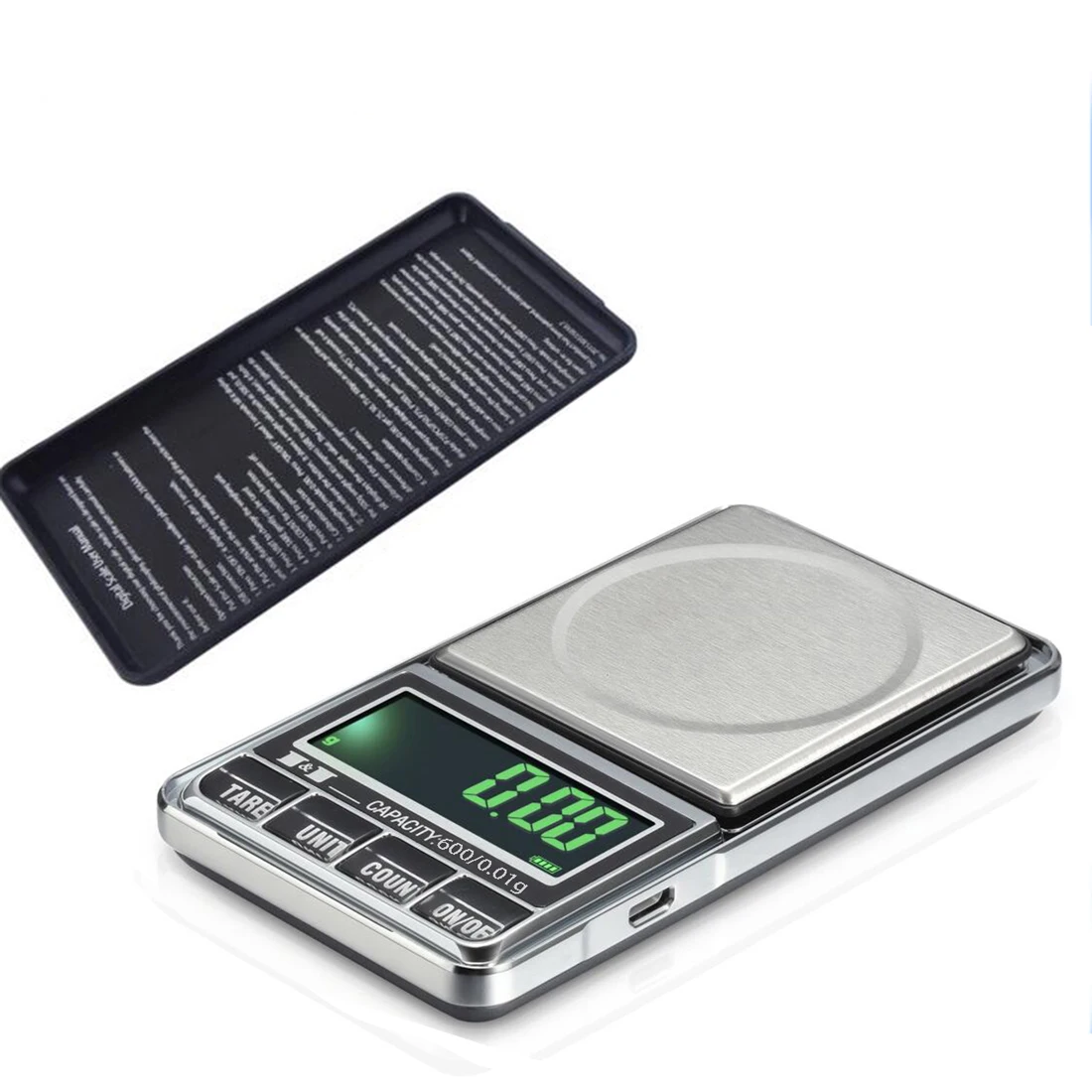 

Electronic Scale 100/200/300/500/600g x 0.01g Precision Portable Pocket LCD Digital Jewelry Scales Weight Balance Gram Scale