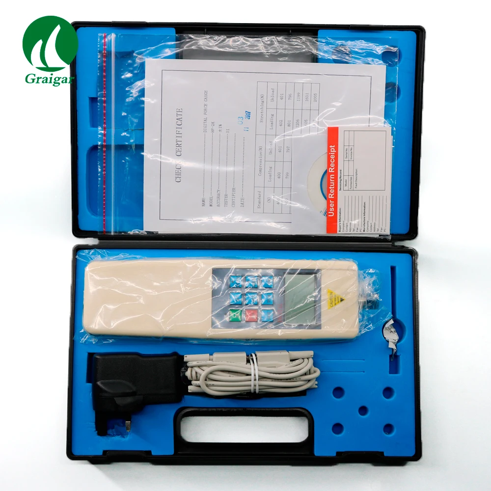HF-2000 Digital Push Pull Force Gauge HF-2K External Sensor Holding and removing the peak value automatically
HF-2000 Digital Push Pull Force Gauge HF-2K External Sensor Holding and removing the peak value automatically