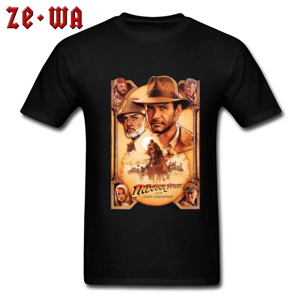 Индиана Джонс и последний крестовый футболки постер фильма печати Red Dead Redemption