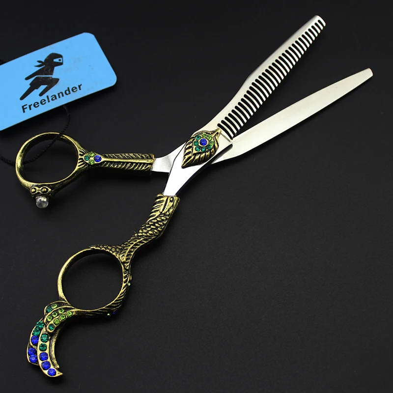 6inch Peacock Style Hair Cut Straight Thinning Scissor Pet Grooming Clipper Shear Knife Sharp Blade High Quality Barber Supply
6inch Peacock Style Hair Cut Straight Thinning Scissor Pet Grooming Clipper Shear Knife Sharp Blade High Quality Barber Supply