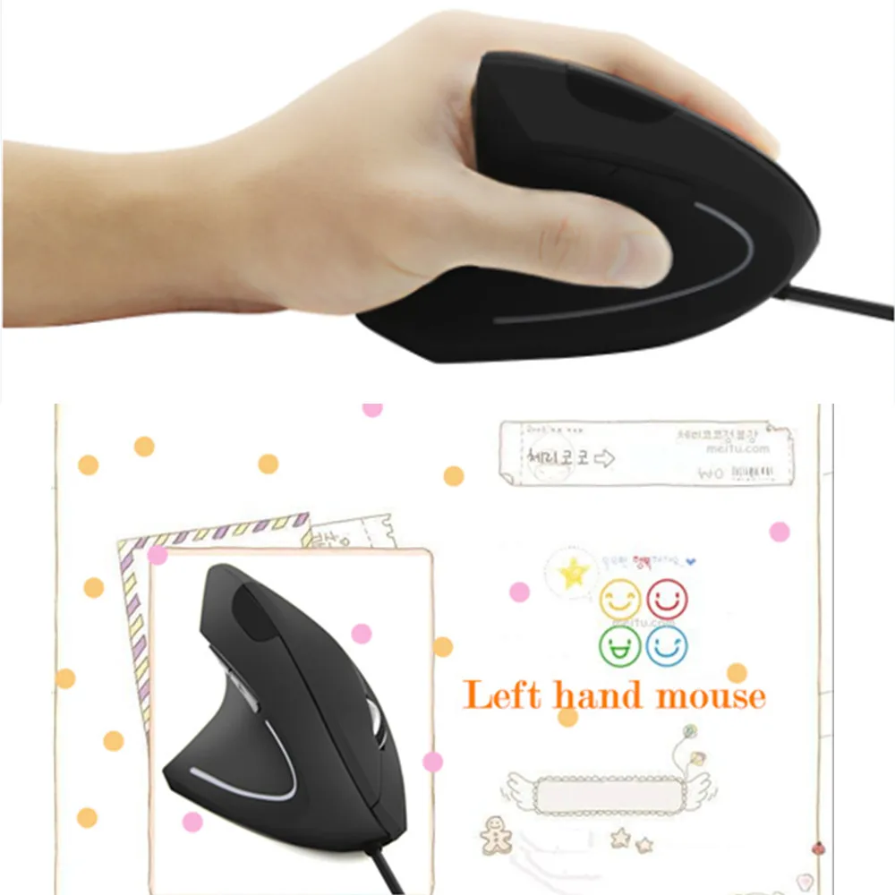 Wired Vertical Mouse USB Optical Gaming Mice Left Hand Ergonomic Office Mouse Wrist Healthy Mause 1600DPI with Mousepad For PC
Wired Vertical Mouse USB Optical Gaming Mice Left Hand Ergonomic Office Mouse Wrist Healthy Mause 1600DPI with Mousepad For PC