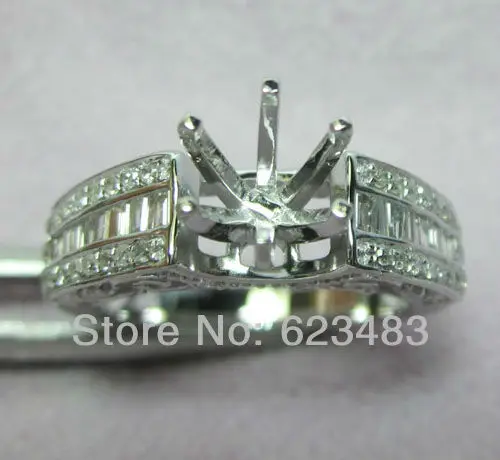 Натуральное бриллиантовое Твердое 14k кольцо из белого золота полукрепление ювелирные изделия
Натуральное бриллиантовое Твердое 14k кольцо из белого золота полукрепление ювелирные изделия