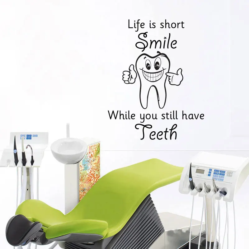 Dental Clinic Quote Decal Dentist Cartoon Smile Teeth Wall Art Vinyl Stickers Teeth Clinic Removable Decor For Window Glass Z274
Dental Clinic Quote Decal Dentist Cartoon Smile Teeth Wall Art Vinyl Stickers Teeth Clinic Removable Decor For Window Glass Z274