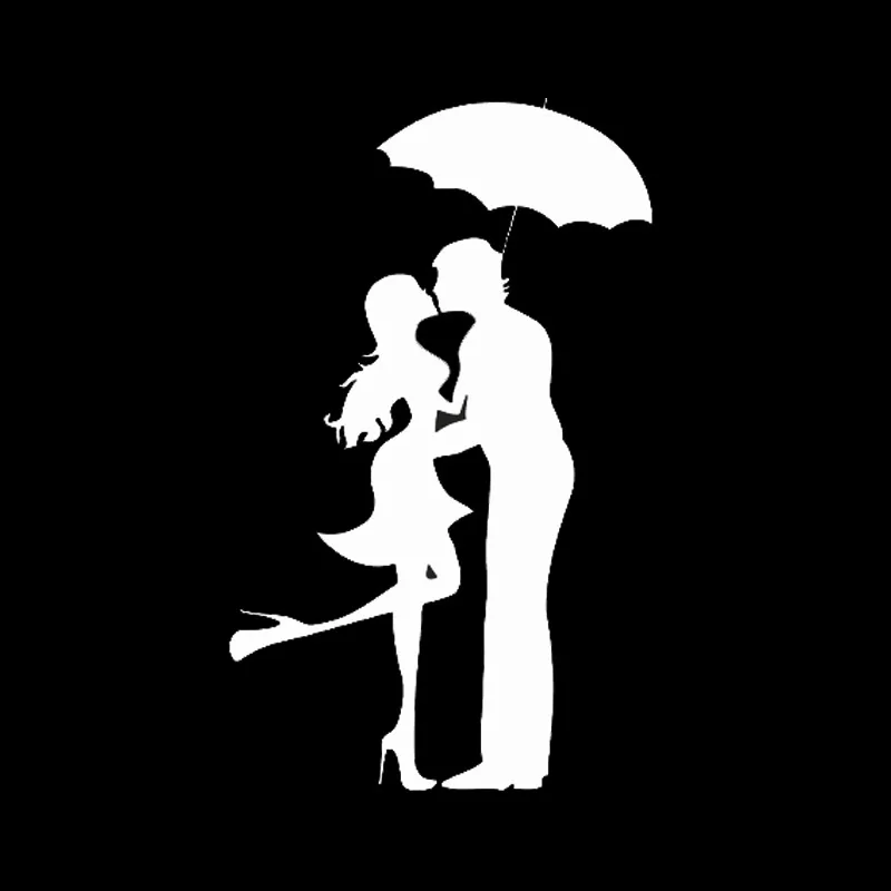 10.1*16.6CM Romantic Dance In The Rain Kissing Car Stickers Fashion Car Ddecals Vinyl Surface Black/Silver C7-0249
10.1*16.6CM Romantic Dance In The Rain Kissing Car Stickers Fashion Car Ddecals Vinyl Surface Black/Silver C7-0249