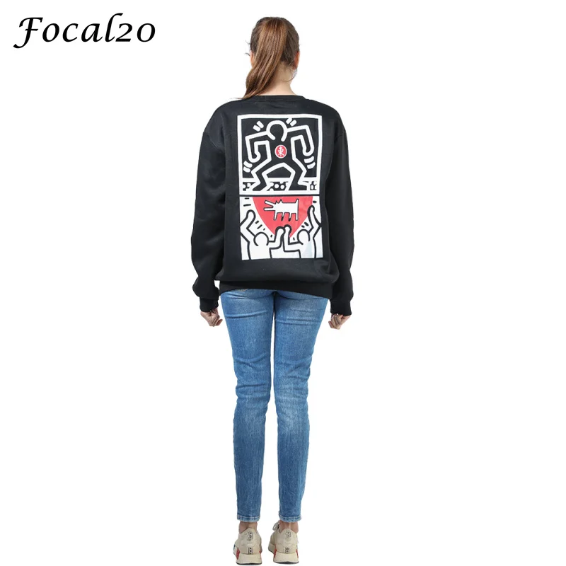 Focal20 Casual Autumn Winter Women Fleeces Sweatshirt Long Sleeve Graffiti Doll Print Loose Velvet Sweatshirt Pullover
Focal20 Casual Autumn Winter Women Fleeces Sweatshirt Long Sleeve Graffiti Doll Print Loose Velvet Sweatshirt Pullover