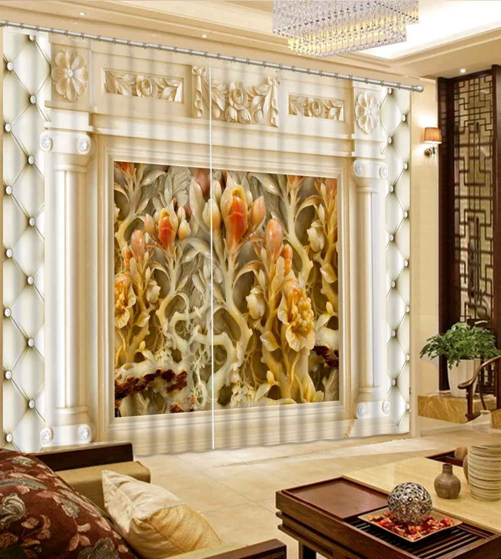 The New 3D curtains custom Jade carving cortinas for living room bedroom kitchen curtains blackout modern curtains
The New 3D curtains custom Jade carving cortinas for living room bedroom kitchen curtains blackout modern curtains
