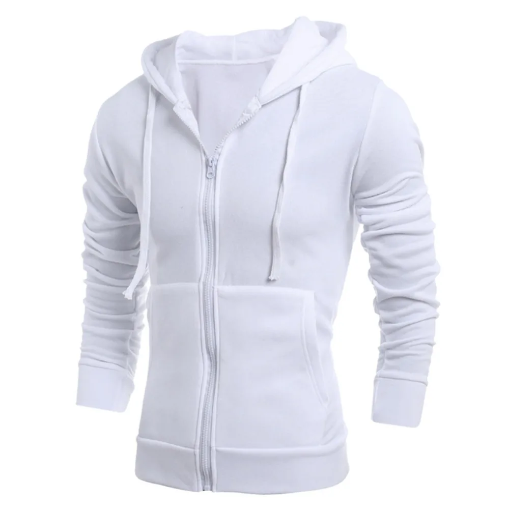 2018 Autumn Hoodies Mens Zipper Sportswear Sweatshirt Casual Solid Men Winter Men'S Tracksuits Moleton Hoody Jacket | Мужская одежда