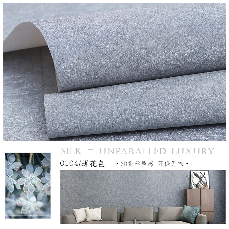 Modern Silk Wallpaper Plain Solid Light Grey Wallpaper Texture Living Room Bedroom Clothing Store Waterproof Papel De Parede
Modern Silk Wallpaper Plain Solid Light Grey Wallpaper Texture Living Room Bedroom Clothing Store Waterproof Papel De Parede