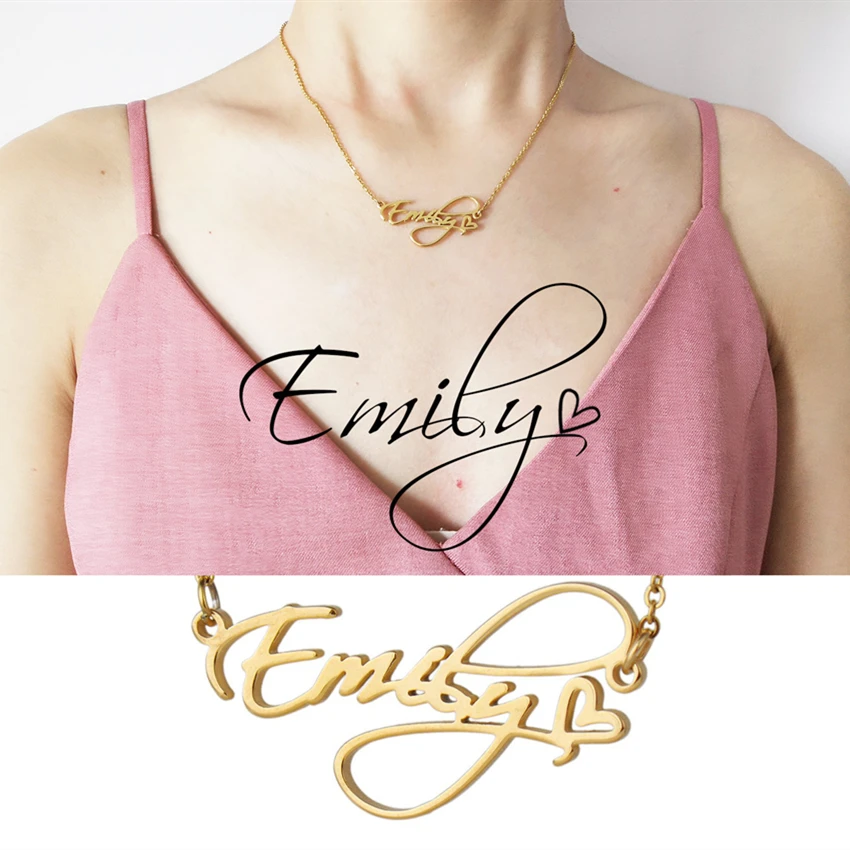 Dainty Font Personalized Name Necklace Women Children Jewelry Gold Color Stainless Steel Customized Pendant Gifts
Dainty Font Personalized Name Necklace Women Children Jewelry Gold Color Stainless Steel Customized Pendant Gifts