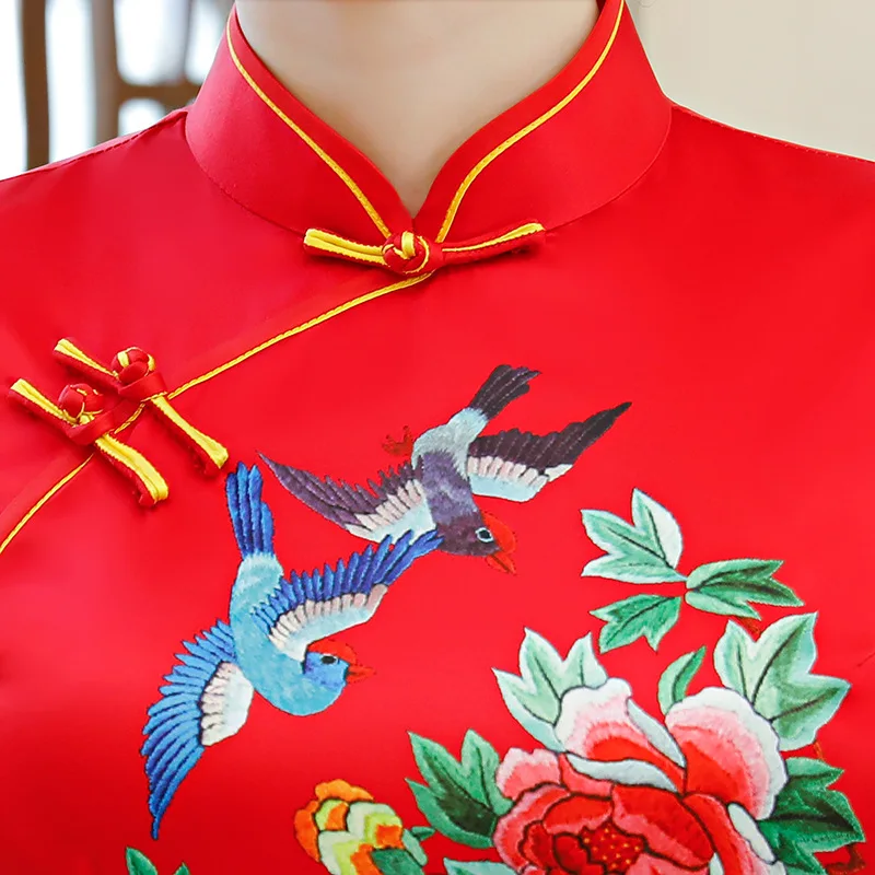 2019 Long Cheongsam Fashion Chinese style Short Sleeve Dress Womens Rayon Qipao Slim Party Dresses Summer Lady Vestido S-3XL
2019 Long Cheongsam Fashion Chinese style Short Sleeve Dress Womens Rayon Qipao Slim Party Dresses Summer Lady Vestido S-3XL