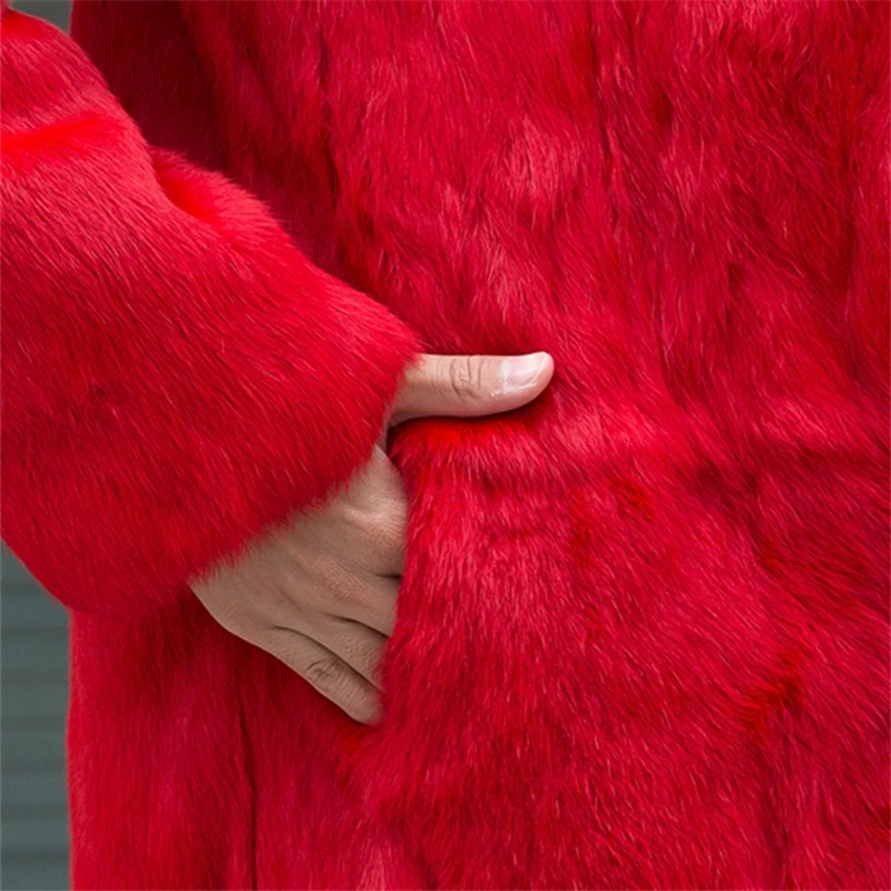 Coat Whole Leather Rabbit Fur Coat Female 2018 Fashion New Stand Collar Long Sleeve Large Size Plus Fat Over The Knee Fur HJB336
Coat Whole Leather Rabbit Fur Coat Female 2018 Fashion New Stand Collar Long Sleeve Large Size Plus Fat Over The Knee Fur HJB336