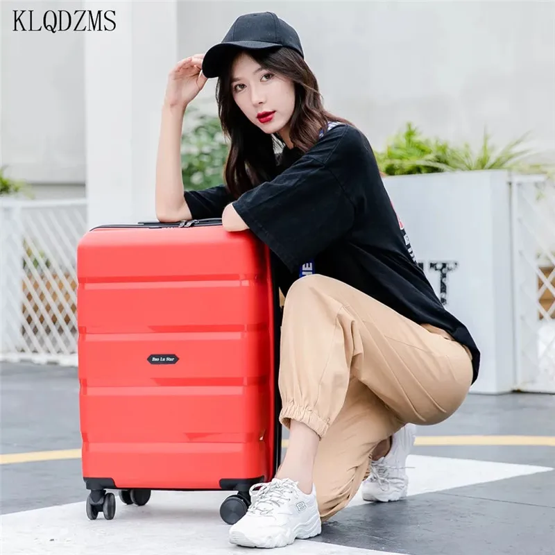 KLQDZMS 18/22/26inch men women business travel luggage PP rolling luggage spinner on wheels trolley suitcase
KLQDZMS 18/22/26inch men women business travel luggage PP rolling luggage spinner on wheels trolley suitcase