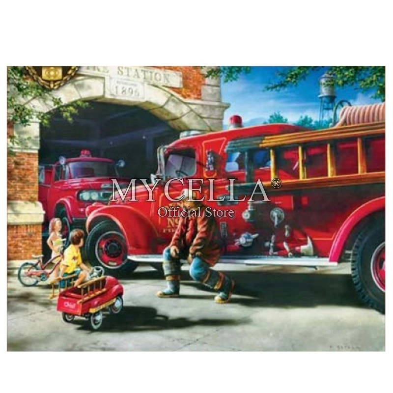 Full 5D DIY Diamond Painting Firehouse Dreams car Crystal Embroidery Cross Stitch Needlework Diamond Mosaic Home Decor Gift
Full 5D DIY Diamond Painting Firehouse Dreams car Crystal Embroidery Cross Stitch Needlework Diamond Mosaic Home Decor Gift
