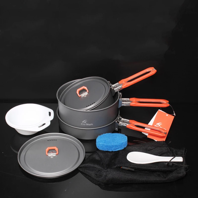Fire Maple 2-3 Person Camping Pot Sets Outdoor Cooking Picnic Cookware Sets Pannikin & Medium Pot & Frying Pan Feast 3
Fire Maple 2-3 Person Camping Pot Sets Outdoor Cooking Picnic Cookware Sets Pannikin & Medium Pot & Frying Pan Feast 3