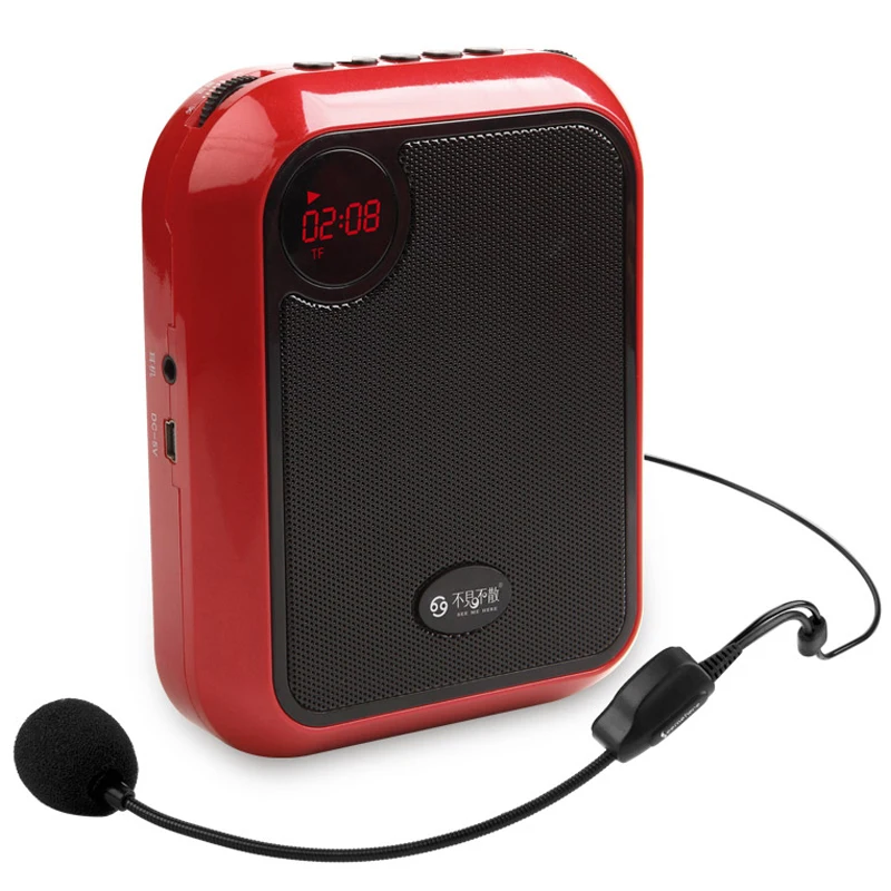 See me here T200 Megaphone wireless microphone amplifier for Guide Teacher External LoudSpeaker Support U Disk TF Card
See me here T200 Megaphone wireless microphone amplifier for Guide Teacher External LoudSpeaker Support U Disk TF Card