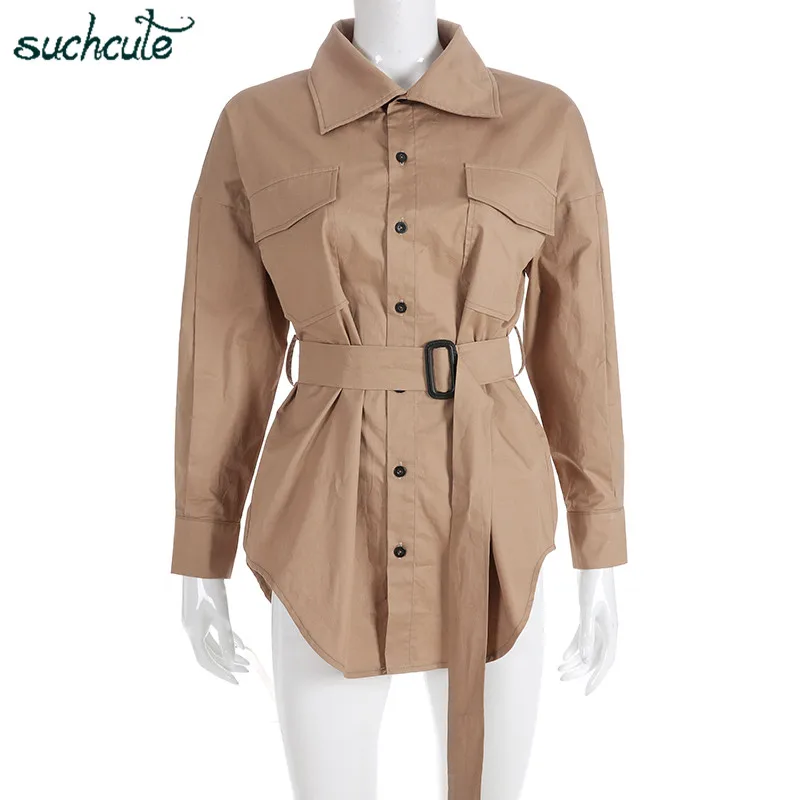 SUCHCUTE Patchwork Women's Trench Coat Autumn 2019 Harajuku Bandage Loose Windbreaker Long Sleeve Adjustable Sobretudo Feminino
SUCHCUTE Patchwork Women's Trench Coat Autumn 2019 Harajuku Bandage Loose Windbreaker Long Sleeve Adjustable Sobretudo Feminino