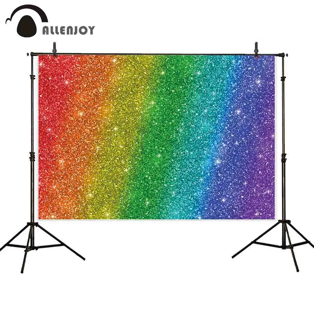 Allenjoy colorful rainbow photography backdrop studio flash glitter star kids baby party background photocall photobooth shoot 
Allenjoy colorful rainbow photography backdrop studio flash glitter star kids baby party background photocall photobooth shoot