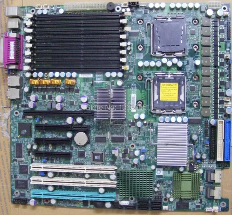 DHL EMS Бесплатная доставка X7DB3 Серверная материнская плата LGA771 SAS протестированная