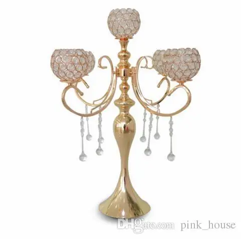 Elegant New 65cm Tall 5 Arms Wedding Rose Gold Crystal Candelabra For Wedding Decoration Centerpieces
Elegant New 65cm Tall 5 Arms Wedding Rose Gold Crystal Candelabra For Wedding Decoration Centerpieces