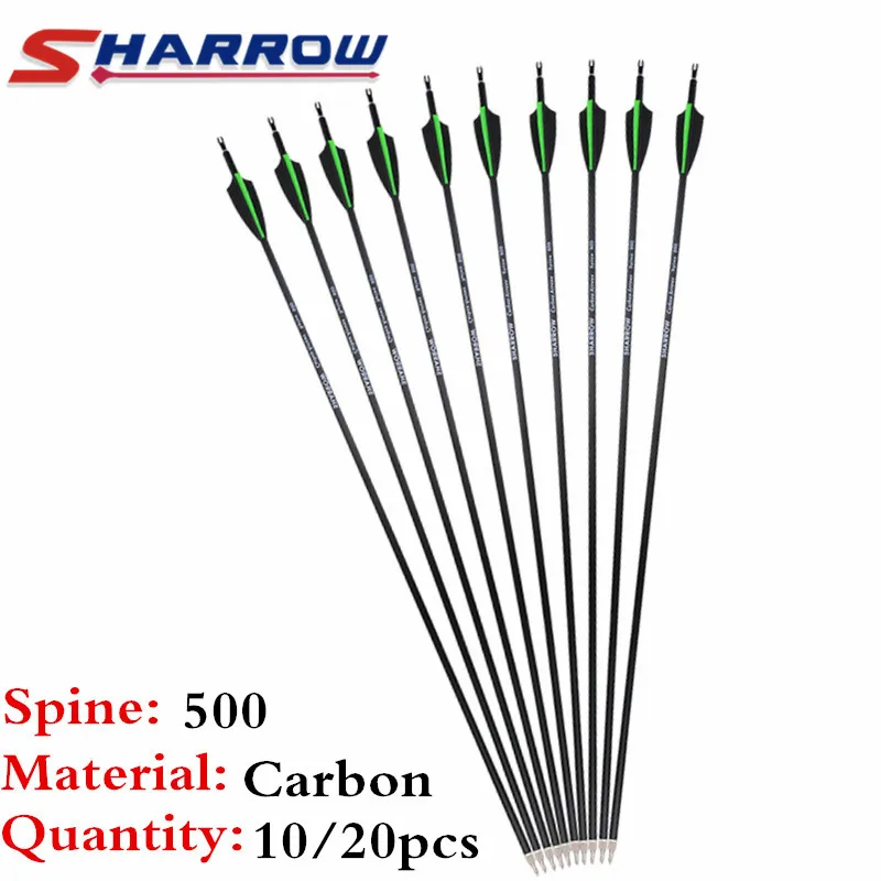10/20Pcs 30" Archery Carbon Arrows Spine 500 Mix Carbon Shaft Screw Arrow Points Outdoor Hunting Shooting Practice Accessories
10/20Pcs 30" Archery Carbon Arrows Spine 500 Mix Carbon Shaft Screw Arrow Points Outdoor Hunting Shooting Practice Accessories