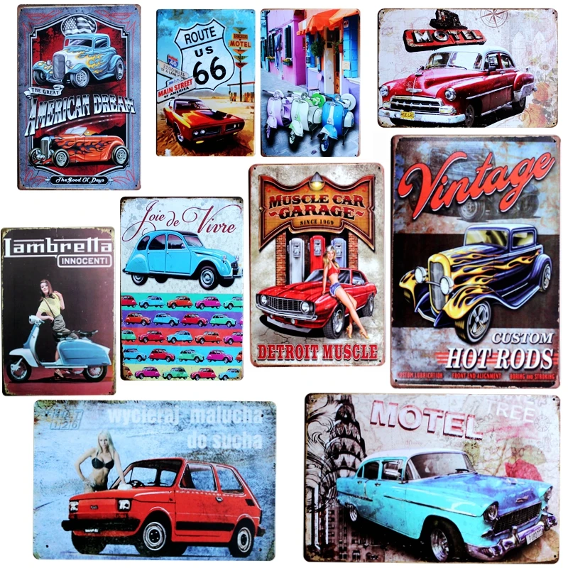 Vintage Car Tin Signs Metal Painting Retro Sign Wall Bar Home Art Garage Decor Cuadros 30X20CM A-5574
Vintage Car Tin Signs Metal Painting Retro Sign Wall Bar Home Art Garage Decor Cuadros 30X20CM A-5574