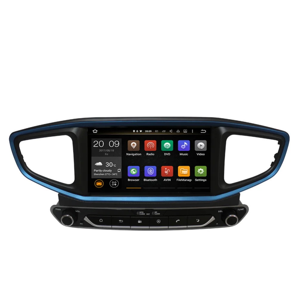 8 дюймовый Android 0 Восьмиядерный 4 Гб RAM автомобильный ПК CD DVD плеер для Hyundai Ioniq 2016 /Ioniq