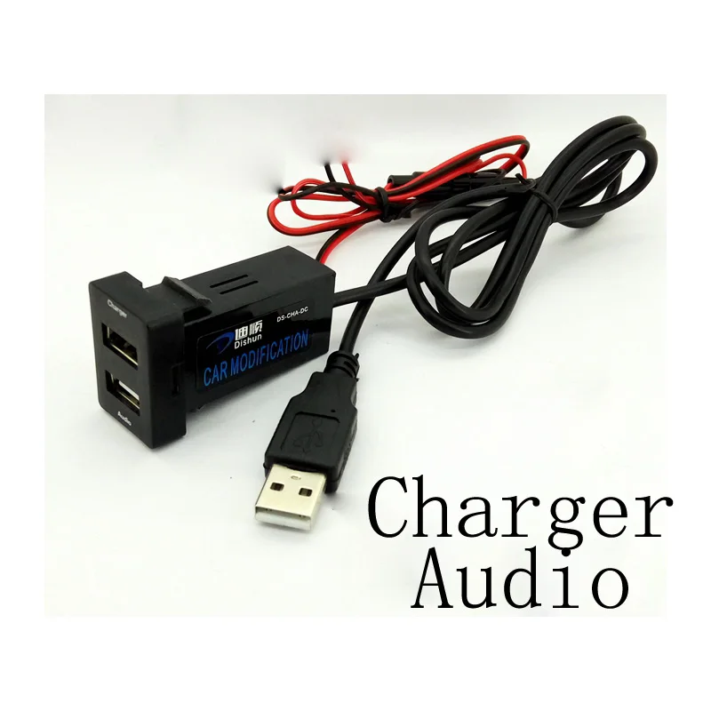 1 шт. USB Зарядное устройство автомобиля разъем Напряжение Дисплей Температура