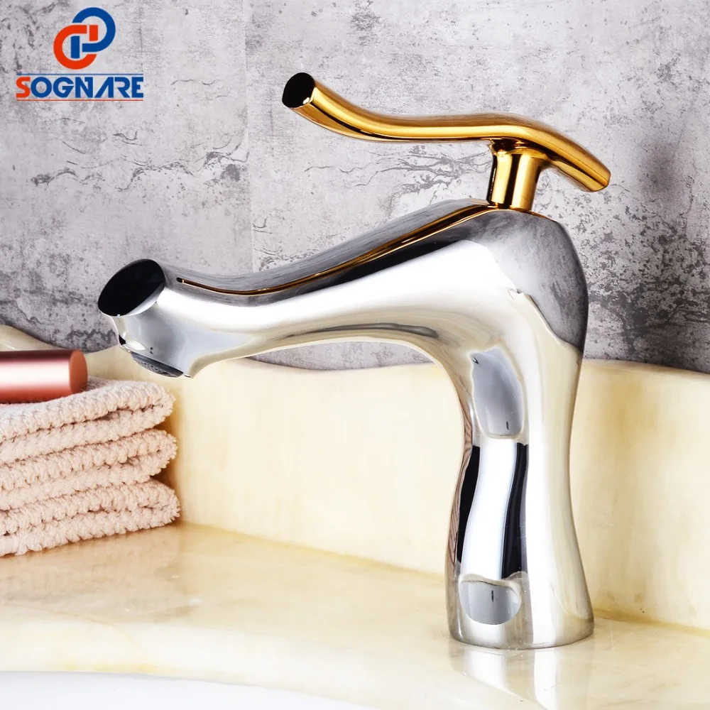 SOGNARE Bathrom Faucet Cold Hot Water Copper Tap Mixer Washbasin Taps Bathroom Faucet Mixer Basin Faucet Mixer Torneira Banheiro
SOGNARE Bathrom Faucet Cold Hot Water Copper Tap Mixer Washbasin Taps Bathroom Faucet Mixer Basin Faucet Mixer Torneira Banheiro