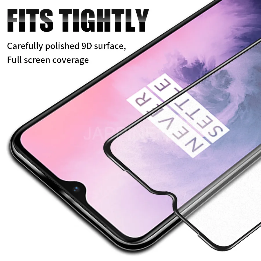 9D полное покрытие матовое закалённое стекло для Oneplus 7 6 6T 5 5T против отпечатков