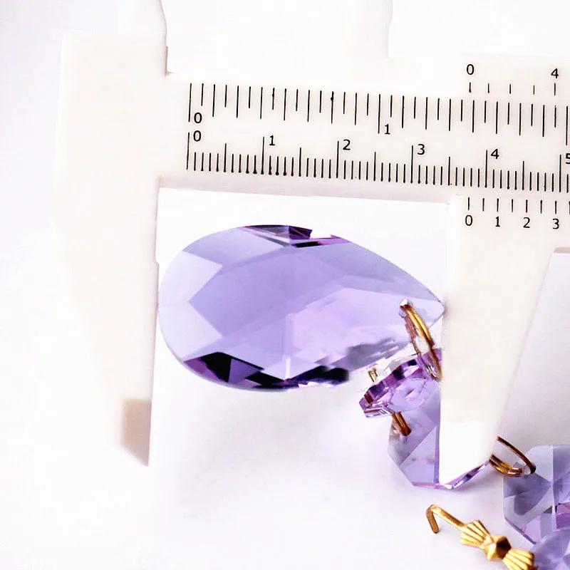 12pcs/lot (105MM) Purple Crystal Glass chandelier Pendants ( 38mm Crystal Glass angel tear with 3pcs 14mm octagon Beads)
12pcs/lot (105MM) Purple Crystal Glass chandelier Pendants ( 38mm Crystal Glass angel tear with 3pcs 14mm octagon Beads)